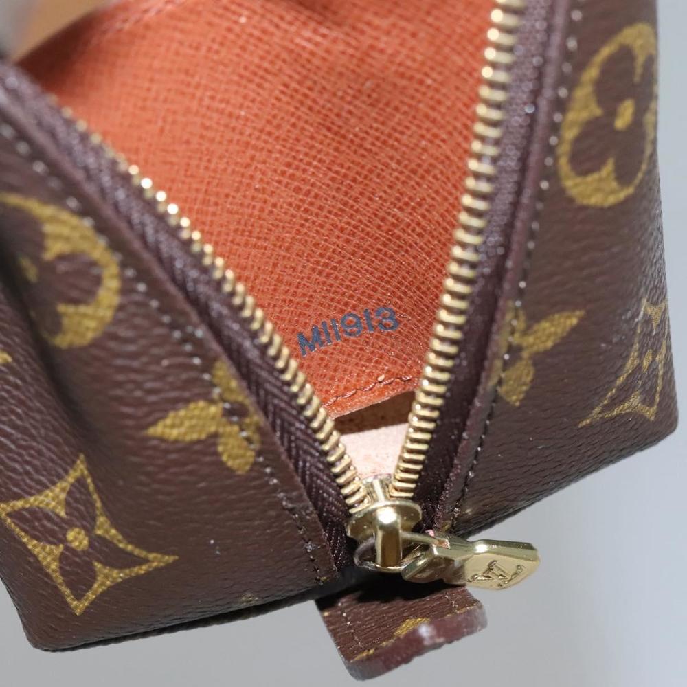 LOUIS VUITTON Monogram Trousse Demi Ronde Cosmetic Pouch M47520 LV Auth BA014 - Picture 12 of 16